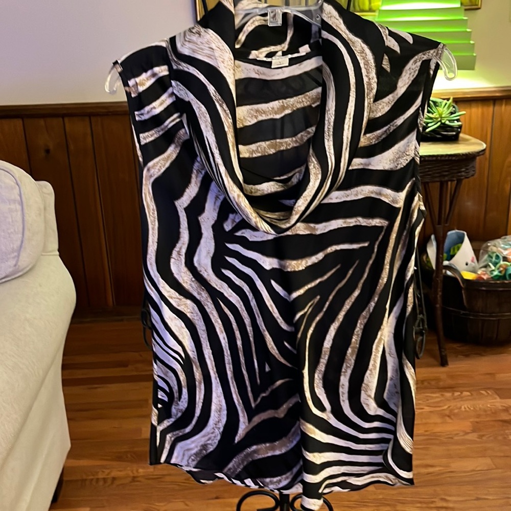 Kenneth Cole Animal Print Blouse